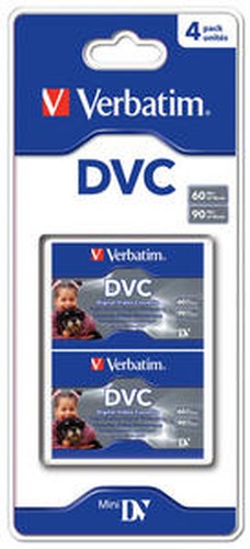 Verbatim Digital Video Cassette 60 Min 4 Pack Videokassett 4 tk