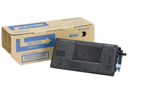 Kyocera TK3100 Black Toner Cartridge Kit 12.5k - 1T02MS0NL0