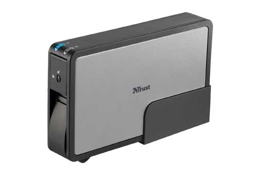 Trust eSATA II Hard Disk Case 3.5 CA-5100 Must, Hõbe Toide USB kaudu