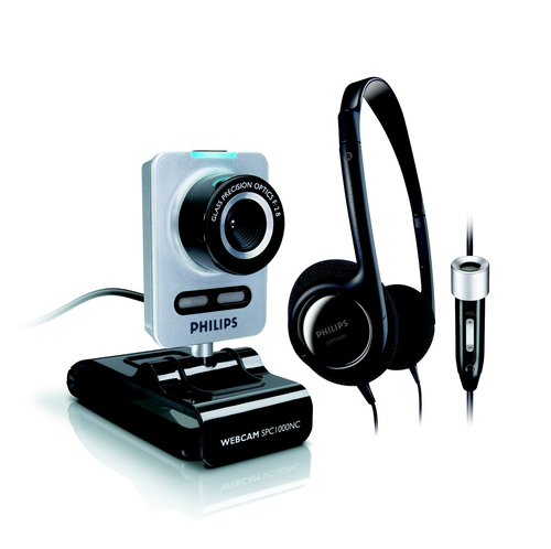 Philips SPC1005NC/27 vebkamera 1,3 MP USB 2.0 Melns, Sudrabs