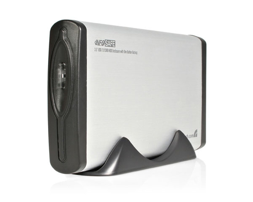 StarTech.com InfoSafe 3.5 USB 2.0 SATA HDD Enclosure With One Button Backup Hõbe