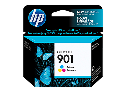 HP 901 Tri-color tindikassett 1 tk Originaal Tsüaan, Magenta, Kollane