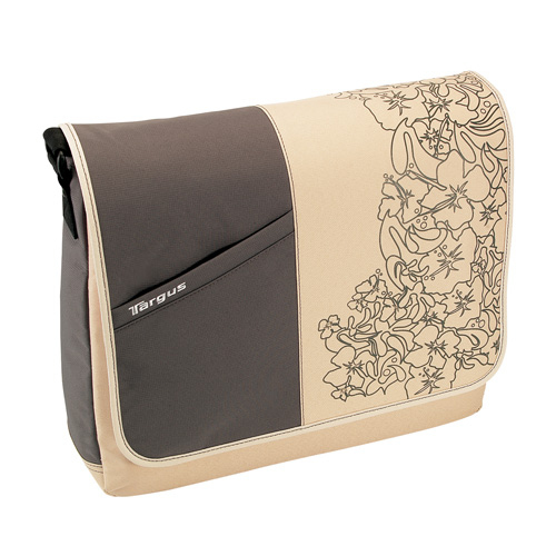 Targus Laptop Messenger – Beige Floral 39,1 cm (15.4) Kullerikoti ümbris Beež