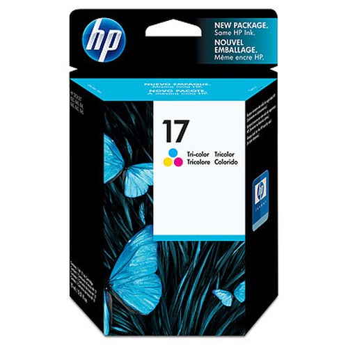 HP 17 Tri-color tindikassett 1 tk Originaal Tsüaan, Magenta, Kollane
