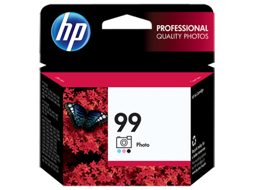 HP 99 Photo tindikassett 1 tk Originaal Must, Heletsüaan, Helemagenta