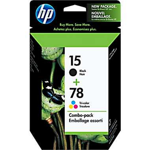 HP 15/78 Combo-pack tindikassett 2 tk Originaal Must, Tsüaan, Magenta, Kollane