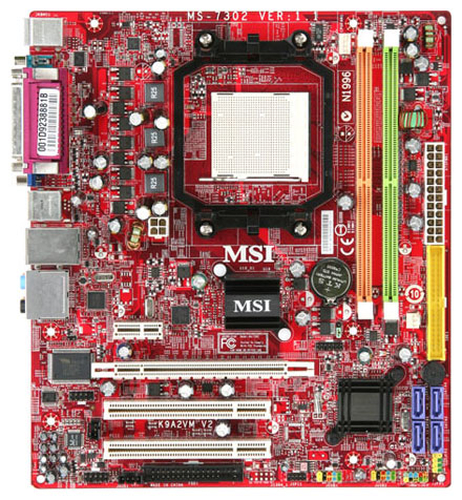 MSI K9A2VM-F V2 AMD 780V Pistikupesa AM2 Mikro ATX