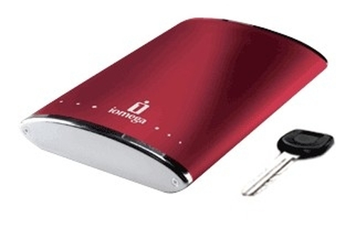 Iomega 250GB eGo Portable Hard Drive USB 2.0 externí pevný disk Červená
