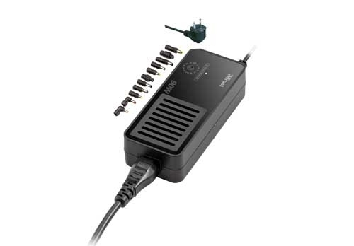 Trust 90W Compact Notebook Power Adapter PW-2090 toiteadapter ja vaheldi Must