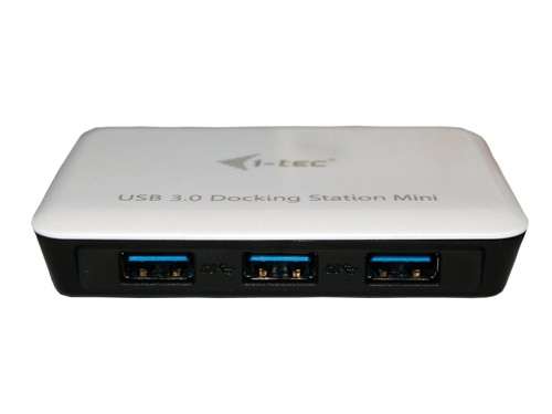 i-tec U3MINIDOCK jaotur 5000 Mbit/s Must, Valge