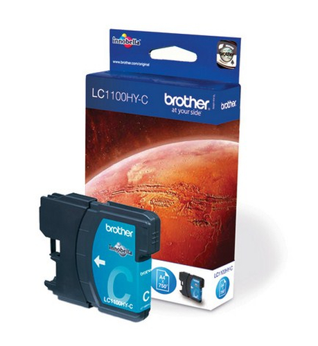 Tinte Brother LC-1100HYC Cyan (High Cap.)