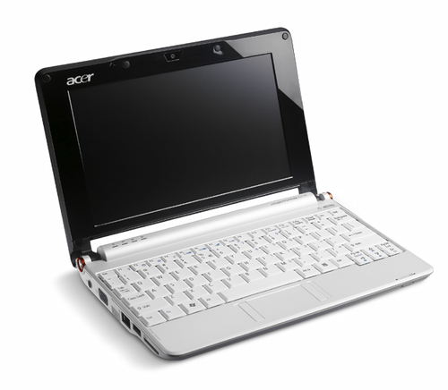 Datos del producto Acer One-A110-Aw N270 Netbook 22,6 cm Intel Pentium Mobile 0,5 GB DDR2-SDRAM Linux Blanco Ordenadores (LU.S020A.070)