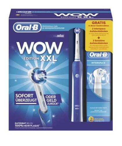 Braun Oral-B Professional Care 3000 WOW XXL Edition Täiskasvanud Sinine, Valge