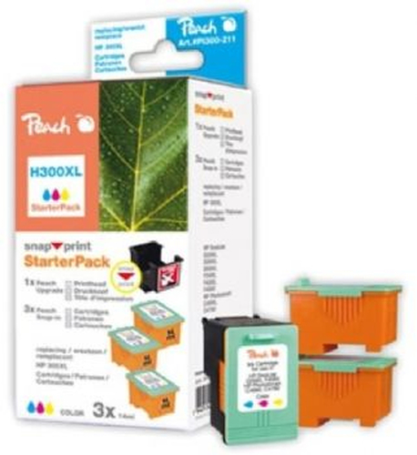 Peach PI300-211 tindikassett 3 tk Tsüaan, Magenta, Kollane