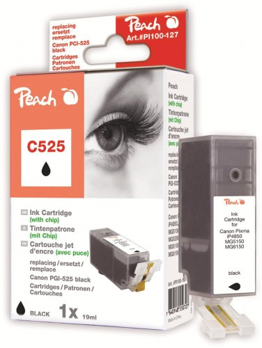 Peach PI100-127 Druckerpatrone 1 Stück(e) Schwarz