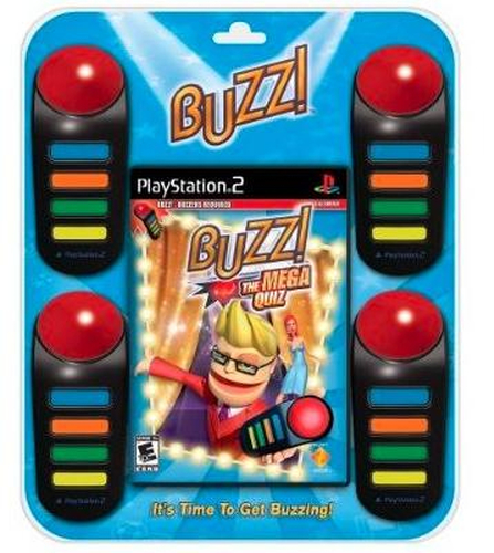 Sony Buzz!: The Mega Quiz - Bundle, PS2 Inglise keel, Itaalia PlayStation 2