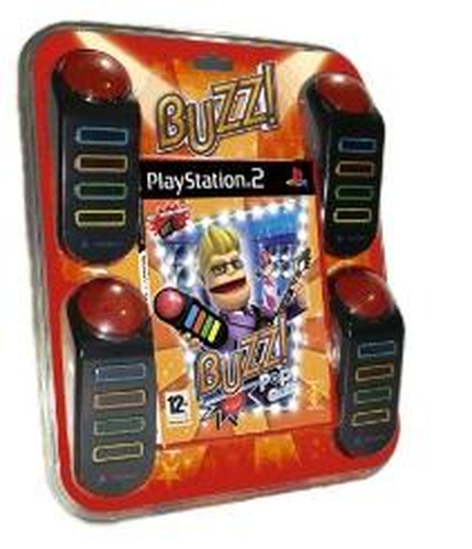 Sony Buzz!: The Pop Quiz - Bundle, PS2 Inglise keel, Itaalia PlayStation 2