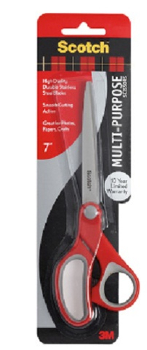 3M 70005024875 kancelejas šķēres Pelēks, Metālisks, Sarkans