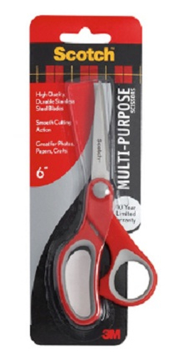 3M 70071500105 kancelejas šķēres Pelēks, Sarkans, Nerūsējošs tērauds