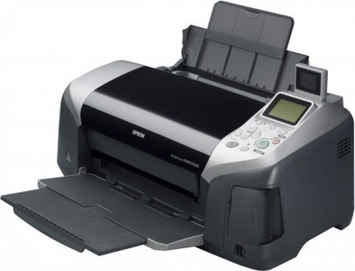 Epson Stylus Photo R320 - Impresora - color - chorro de tinta - Legal - 5760 x 1440 ppp - hasta 15 ppm monocromo / hasta 15 ppm color - capacidad 120 hojas - USB - plata gris oscuro - C11C582011