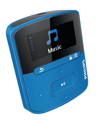 Philips GoGear SA4RGA02BF/37 MP3-/MP4-mängija MP3-mängija 2 GB Must, Sinine