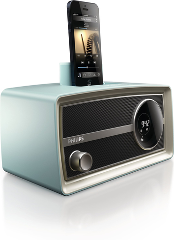 Philips ORD2105B/37 raadio Digitaalne Must, Sinine