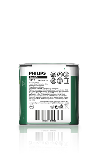 Philips LongLife 3R12L1F/97 majapidamispatarei Ühekordne patarei Tsinksüsinik