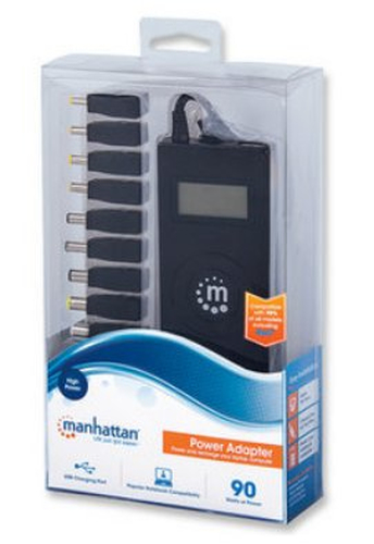 Manhattan 101684 toiteadapter ja vaheldi Hoonesisene 90 W Must