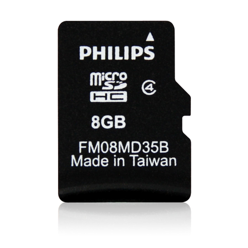 Philips FM08MD35B/27 mälukaart 8 GB MicroSDHC Klass 4
