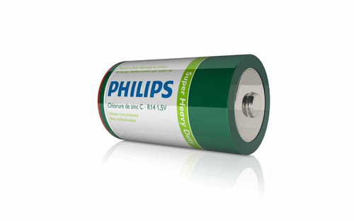 Philips Super Heavy Duty R14L2D/27 majapidamispatarei Ühekordne patarei C Tsinksüsinik