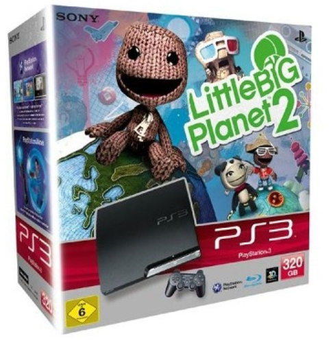 Sony PlayStation 3 Slim 320GB + Little Big Planet 2 WiFi Must