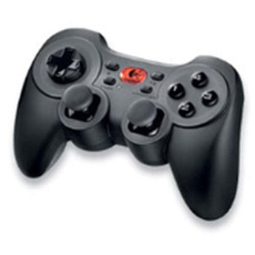 Logitech Cordless Rumblepad 2 Must Juhtpult Analoog/digitaal PC