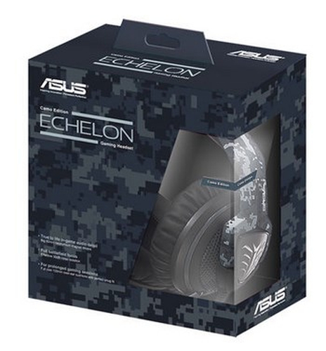 ASUS Echelon Kõrvaklapp Juhtmega ühendatud Peavõru Mängimine Must, Hall