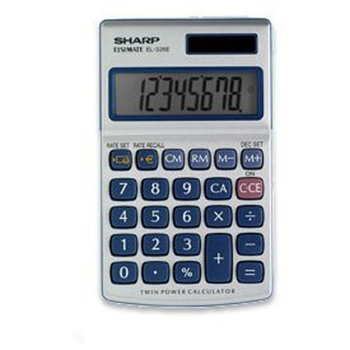 Sharp EL-326EB kalkulaator Tasku Tavaline kalkulaator Metallik