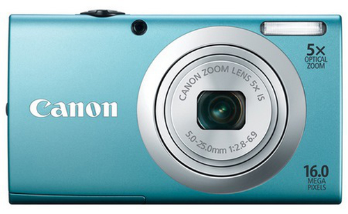 Canon PowerShot A2400 IS 1/2.33 Kompaktkaamera 16 MP CCD 4608 x 3456 pikslit Sinine