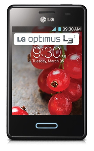 LG Optimus L3 II E430 8,13 cm (3.2) Üksik-SIM 3G Micro-USB B 0,5 GB 4 GB 1500 mAh Must
