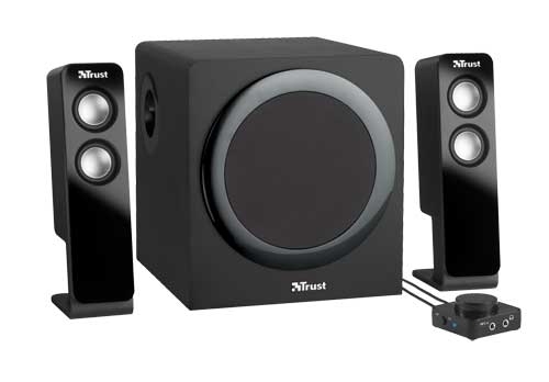 Trust SoundForce Vivo 2.1 UK skaļruņu komplekts 42 W Melns 2.1 kanāli