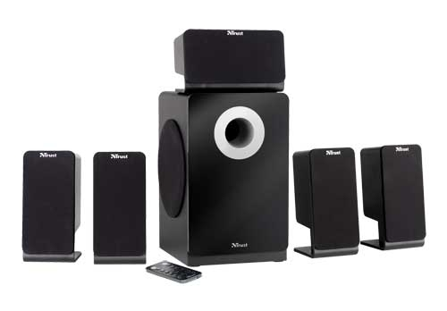 Trust SoundForce Presto 5.1 UK skaļruņu komplekts 80 W Melns 5.1 kanāli