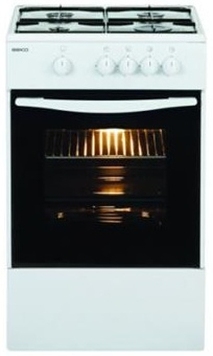 Beko CG 41001 S plīts & cepeškrāsns Brīvi stāvoša plīts Dabasgāze Gāzes Balts