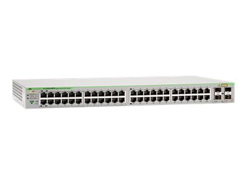 AT-GS950/48PS-10 Switch PoE Gigabit WebSmart de 48 puertos 10/100/1000 Mbps 24 Puertos PoE 4 puertos gigabit SFP Combo 370 W AT-GS950/48PS-10