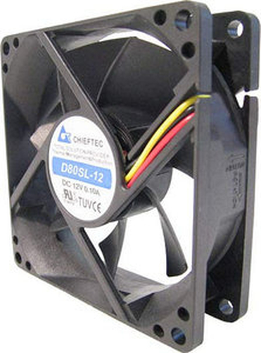 Chieftec AF-0825PWM Datora dzesēšanas sistēma Datora korpusam Ventilators Melns