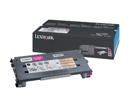 Lexmark - Alto rendimiento - magenta - original - cartucho de tóner - para Lexmark C500n X500n X502n - C500H2MG