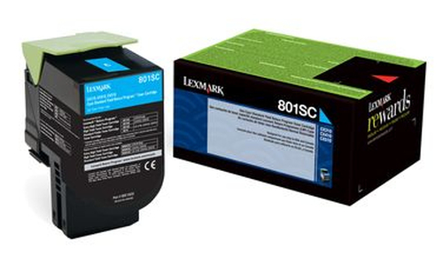 80C8SC0 TONER LEXMARK 80C8SC0 RENDIMIENTO ESTANDAR RETORNO CYAN 80C8SC0