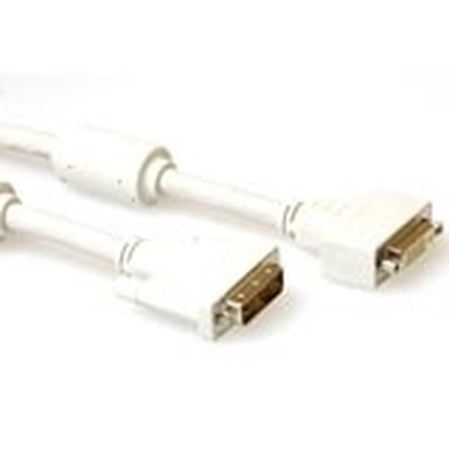 ACT DVI-I Single Link extension cable, M - F, Ivory 3.0m DVI kabelis 3 m