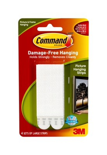 COMMAND(TM) LARGE PICTURE HANGING STRIPS