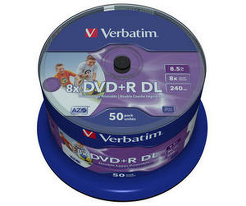 Verbatim 43703 tühi DVD 8,5 GB DVD-R 50 tk