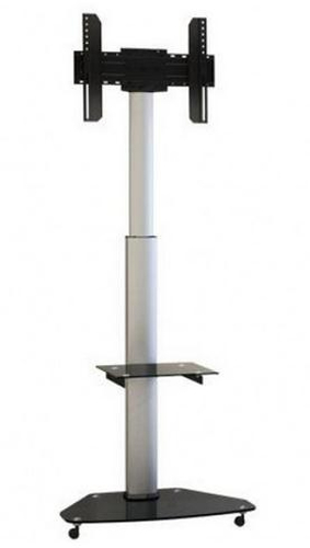 Techly ICA-TR3 reklaminio ekrano laikiklis 177,8 cm (70) Pilka, Sidabras