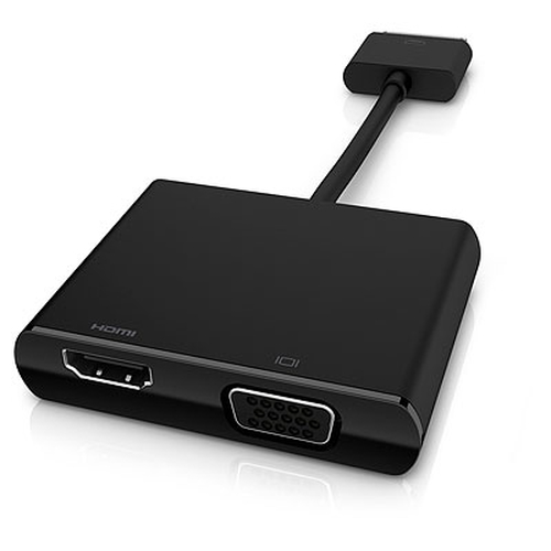 HP Elitepad Adapters Bundle 70-pin HDMI/VGA Melns