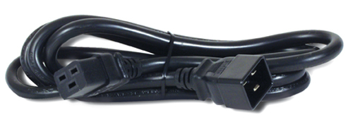 APC - Cable de alimentación - IEC 60320 C19 a IEC 60320 C20 - 198 m - negro - para P/N SMT2200I-AR SMT2200R2I-AR SMT3000I-AR SMT3000R2I-AR SRT1500XLI SRT2200XLI-KR - AP9877