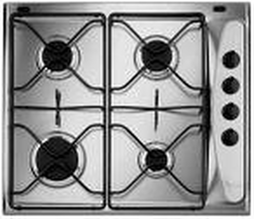 Whirlpool AKM260IX pliidiraud Hõbe Sisseehitatud Gaas 4 tsoon(id)